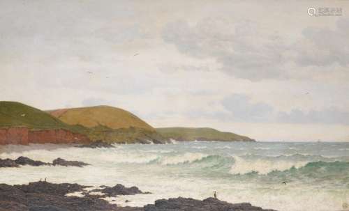 Frederick William Meyer (British 1869-1922) , Coastal scene