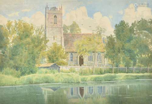 William Fraser Garden (British1856-1921), Hartford Church, near Huntingdon