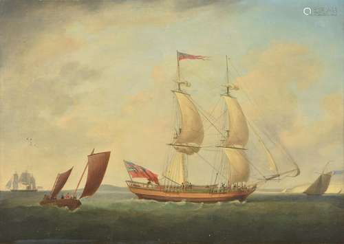 Follower of Dominic Serres, Shipping off the coast