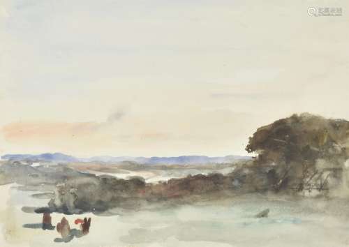 Hercules Brabazon Brabazon (British 1821-1906) , The River Rother, near Midhurst