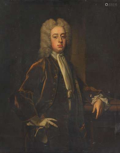 Attributed to Michael Dahl (Swedish 1659-1743), Portrait of a gentleman, three-quarter length