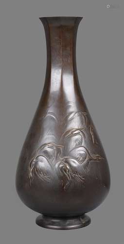 A Japanese Bronze Vase