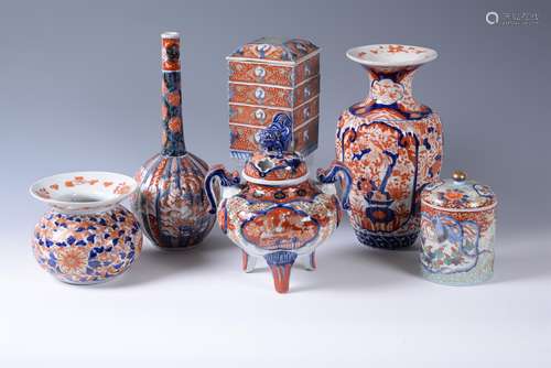 A group of Japanese Imari porcelain