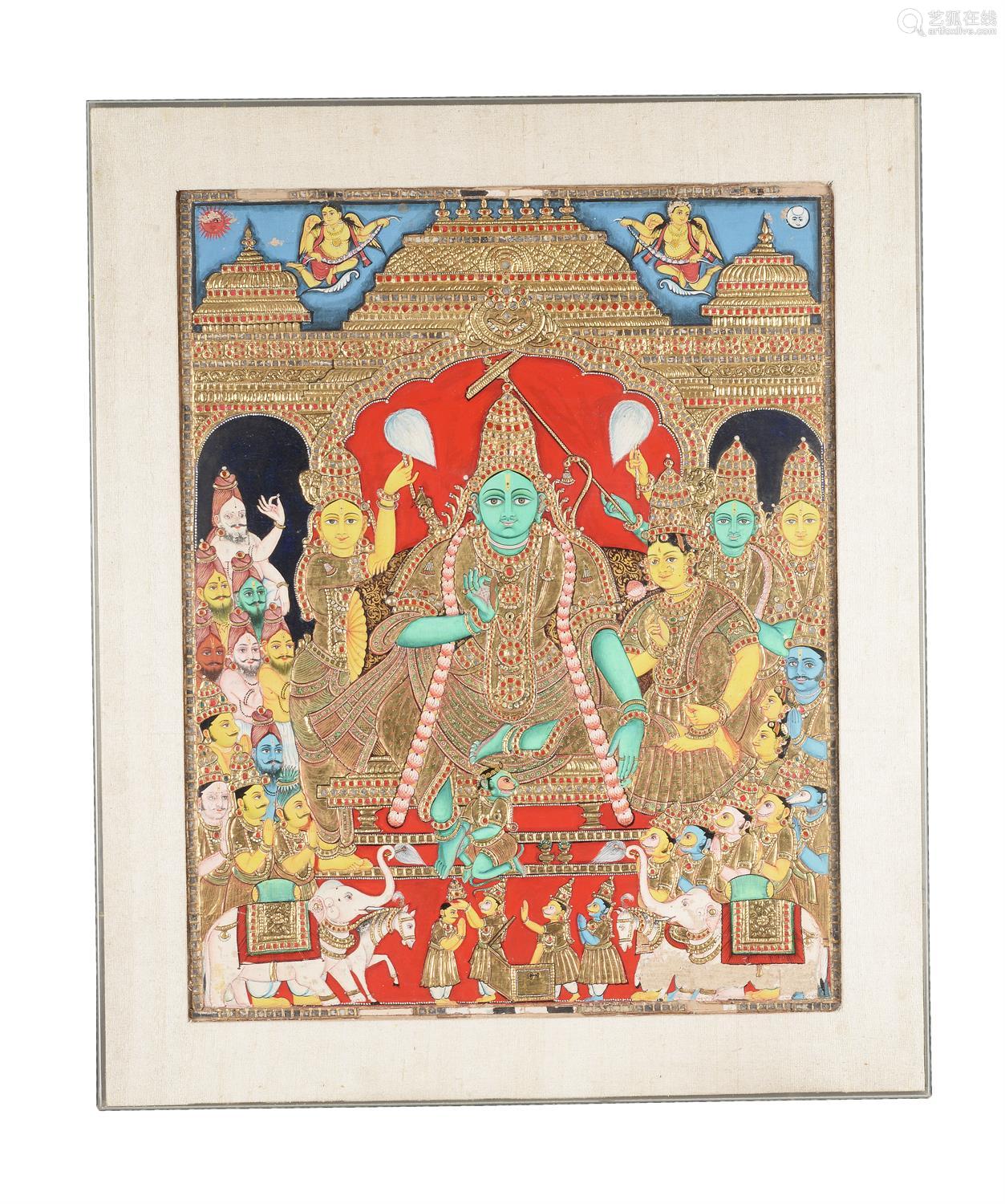 Rama and attendants
