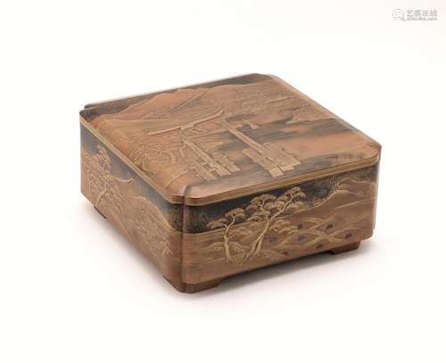 A Japanese Lacquer Box and Cover