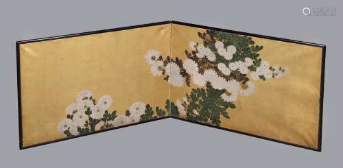 A Japanese Furasaki or screen for the Cha-no-yu