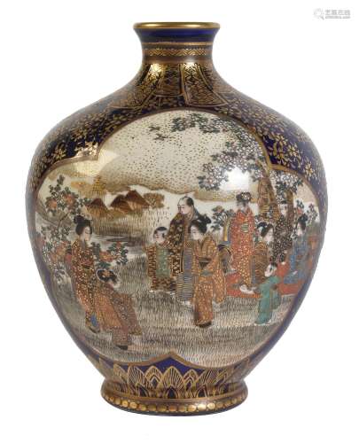 Kozan: A Satsuma Pottery Vase
