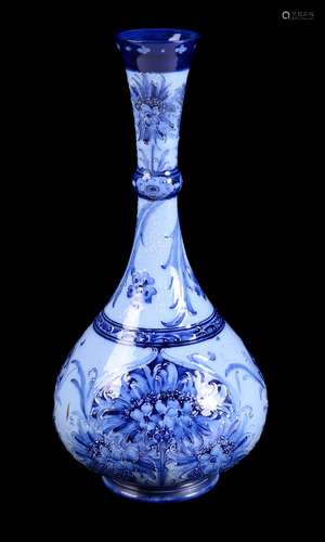 William Moorcroft for James MacIntyre & Co., a Florian Ware Cornflower bottle vase