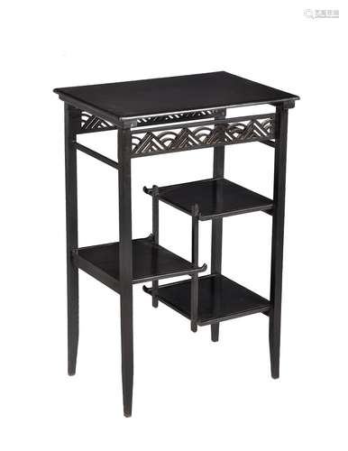 An Aesthetic Movement ebonised occasional table in Japonisme taste