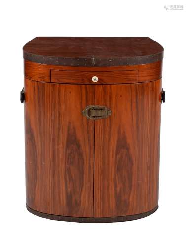 Starbay, Marie Galante Trunk, a rosewood finish enclosed dressing table