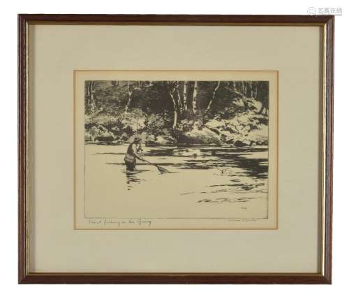 Norman Wilkinson (1878-1971) Three framed and glazed etchings
