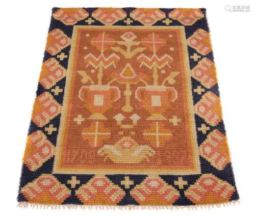 A Swedish bed throw or wall hanging