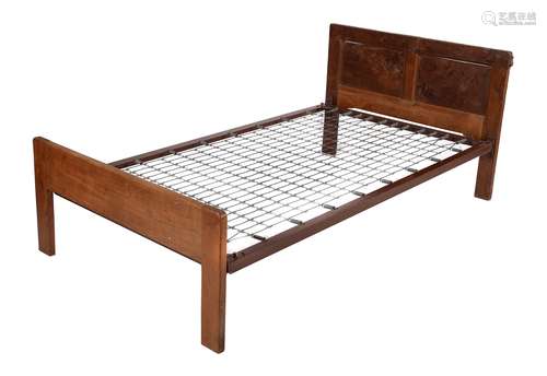 Mouseman (Robert Thompson), an oak single bedstead