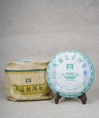 2007年 大益七子饼茶7542（703批）