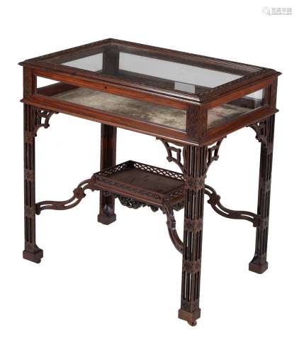 A mahogany bijouterie table in George III style