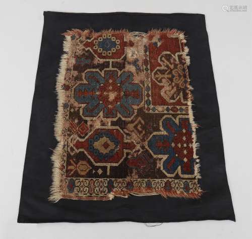 Two antique Turkish carpet fragments