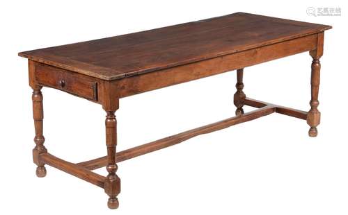 A French walnut refectory table