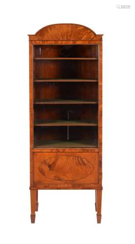 A satinwood display cabinet