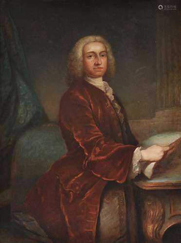 Manner of Charles Jervas , Portrait of John Morland of Capplethwaite (1705-1747)