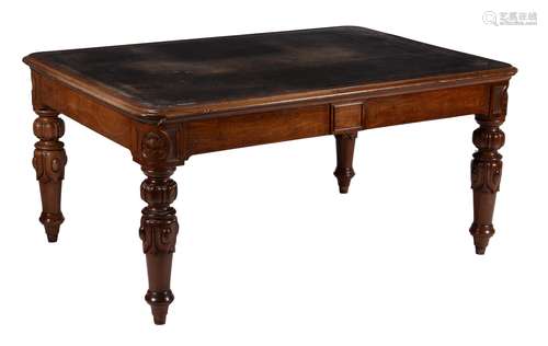 A William IV mahogany library table