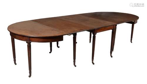 A George III mahogany dining table