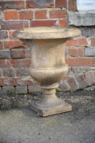 A Victorian terracotta urn or planter