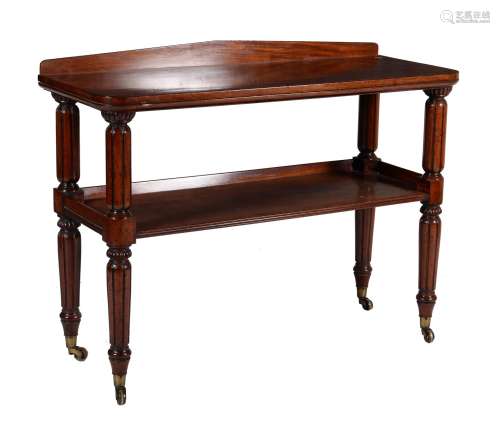A William IV mahogany two tier buffet