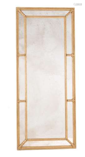 A pair of giltwood marginal wall mirrors