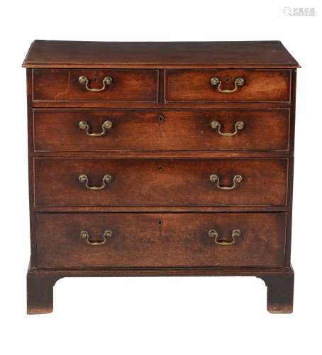 A George III mahogany chest of drawers