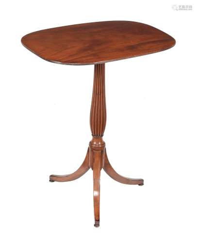 A late George III mahogany tripod table