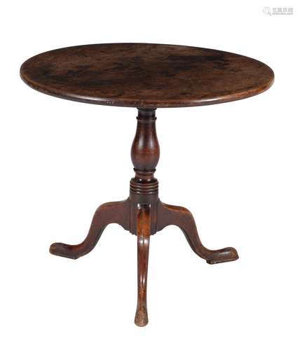 A George III mahogany tripod table