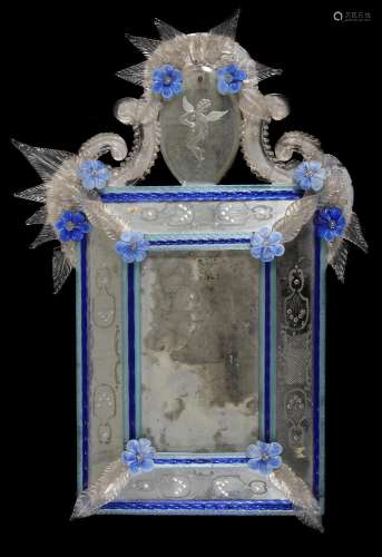 A Venetian dressing table mirror