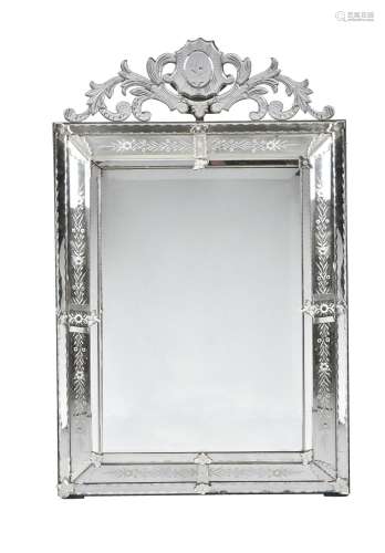 A marginal wall mirror in Venetian style
