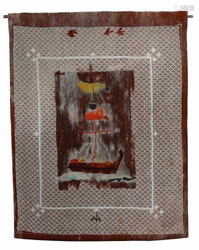 Hyklova, Marta (geb. 1928 Uzhhorod/Ukraine), Dobra Plavba - Gute Fahrt, Textiler Wandbehang mit