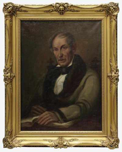 Boyez, P. (Porträtmaler 1. H. 20. Jh.), Halbporträt eines älteren Herren, mit pelzverbrämter