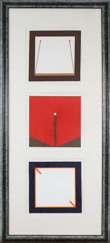 King, Cecil (Rathdrum 1921 - 1986), ohne Titel, 3 Kompositionen, mit geometrischen Formen,