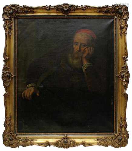 Kopist des 19. Jh., Porträt eines alten Mannes nach dem Original von Govaert Flinck von 1651, dieses