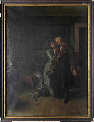 Spitzer, Emanuel (Pápa 1844-1919 Waging am See), Der Arzt, um 1880, Öl auf Leinwand, unt. re.