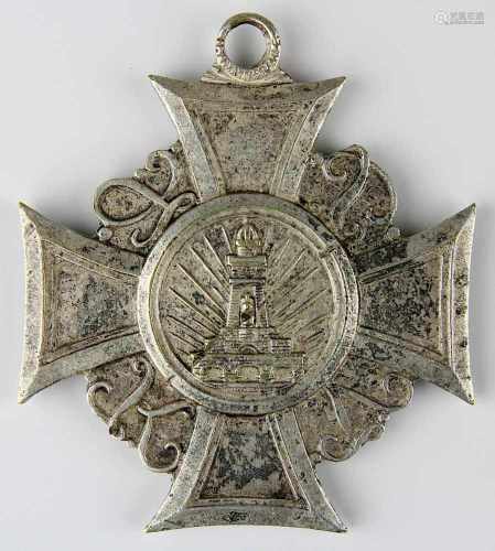 Ehrenkreuz 2. Klasse des preußischen Landes-Kriegerverbands, 1920er Jahre, Bronze versilbert,