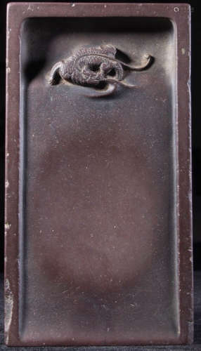 A DUAN STONE CARVED INK SLAB