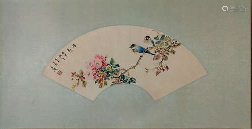 A BIRD PATTERN PAINTING BY WANGXUETAO