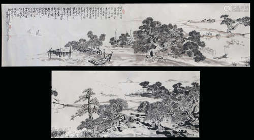 A LANDSCAPE PATTERN PAINTING BY KUANSHANYUE