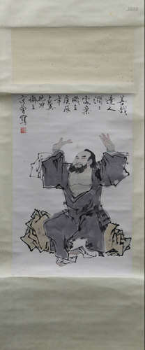 A FIGURE PATTERN PAINTING BY FANZENG