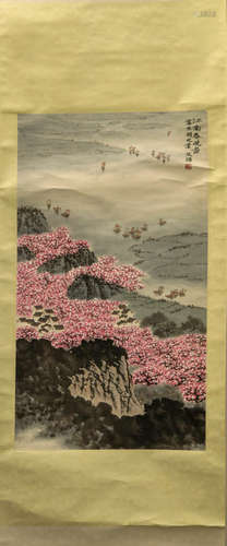 A LANDSCAPE PATTERN PAINTING BY SONGWENZHI