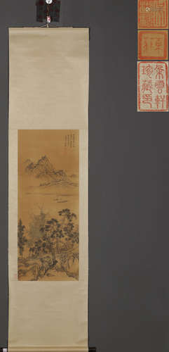 A LANDSCAPE PATTERN PAINTING BY WUHUFAN