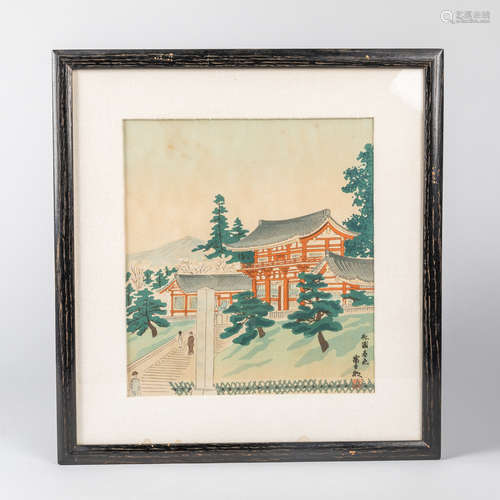 Japanese Old Wood Block Painting