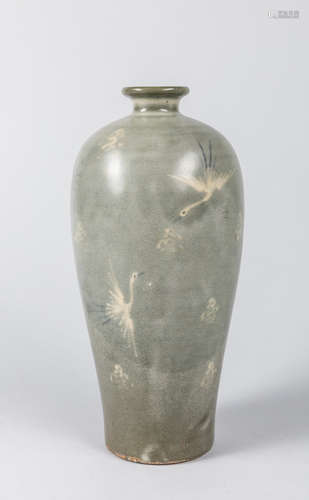 Tall Korean Josen Dynasty Porcelain Vase