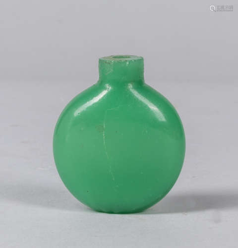 19th Chinese Antique Jadeite Like Snuff Bottle