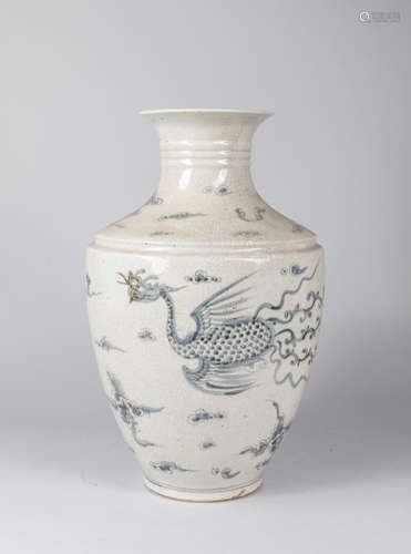 Large Korean Antique Joseon Dynasty Porcelain Vase