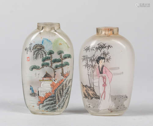 Group of Chinese Inside Painted Snuff Bottles